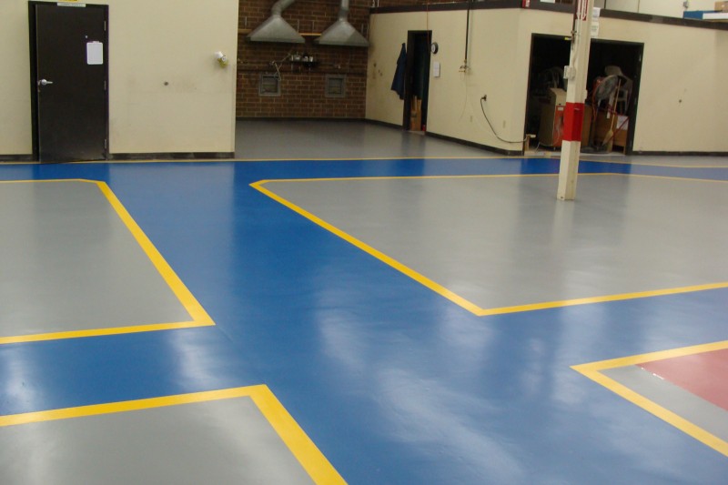 2-Thomas-Betts-Epoxy-Floor-Installation-Before-After- 049 Floor Manufacturing